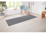 Läufer HANSE HOME EXCLUSIV "Liberty", grau, B:80cm H:7mm L:300cm, Polypropylen, Teppiche, Läufer, Uni-Meliert, robust, kräftige Farben, rundherum farbige Kettelung
