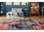 Teppich PADIRO "Charme 425", bunt (multi, rot), B:200cm H:5mm L:290cm, Baumwolle, Chenille, Polyester, Teppiche, Teppich, Chenille Flachgewebe im Vintage Stil