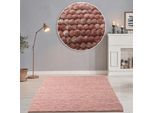 Wollteppich THEKO "Alpen, Handwebteppich", rot, B:190cm H:12mm L:250cm, Schurwolle, Teppiche, Wollteppich, reine Wolle, meliert, handgewebt, Wendeteppich, Wohnzimmer
