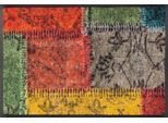 Fußmatte "Vintage Patches" Gr. 16, bunt, B:40cm H:7mm L:60cm, Kunstfaser, WASH+DRY BY KLEEN-TEX, Teppiche, Fußmatte, Schmutzfangmatte, modernes Patchwork Design, rutschhemmend, waschbar
