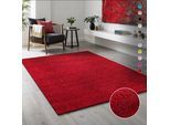 Hochflor-Teppich SANAT "LOCA , auch als Läufer und in Rund" Gr. 11, rot, B:67cm H:30mm L:230cm, Kunstfaser, Teppiche, Hochflor-Teppich, Wohnzimmer, Langflor, Shaggy, Schlafzimmer