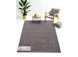 carpetfine "Gabbeh Uni, auch als Läufer und Rund erhältlich" rechteckig 15 mm Höhe reine Wolle, handgewebt, Gabbeh Loom Tiermotiv, große Farbauswahl