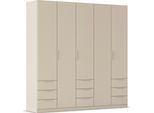 Kleiderschrank OTTO HOME "Mehrzweckschrank Schrank Schlafzimmer Garderobe Mietswohnung XEELINA", beige (beige (champagner)), B:226cm H:229cm T:54cm, Holzwerkstoff, Schränke, Kleiderschrank, Mehr Flexibilität durch variable Schubladenanordnung MADE IN GERMANY