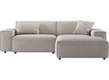 Ecksofa HOME AFFAIRE "Glimminge Breite 234cm, L-Form, auch in Cord, Easy care-Bezug", beige (nature), B:234cm H:71cm T:191cm, 100% Polyester, Sofas, Ecksofa, Breite 234, Zierkissen