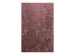 Teppich HOMIE LIVING "Pisa", rosa (dunkel lila meliert), B:70cm H:25mm L:140cm, Polyester, Teppiche, Teppich, Hochflor, Microfaser, uni, weich, Shaggy, Wohnzimmer, Schlafzimmer