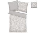 Bettwäsche TOM TAILOR HOME "Ellja in Gr. 135x200 oder 155x220 cm, Leo Design, Bettwäsche-Set", hellgrau, B/L: 135cm x 200cm, 1 Stk., 1 Stk., Renforcé, B/L: 80cm x 80cm, 3, Renforcé, Obermaterial: 100% Baumwolle, Bettwäsche, Bettwäsche, 100% Baumwolle, Animal Print, Marken-Bettwäsche mit Reißverschluss