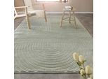 Outdoorteppich WECON HOME "Bacalar", grün (salbei grün), B:140cm H:5mm L:200cm, Polypropylen, Teppiche, Outdoorteppich, Innen & Außen, robust, pflegeleicht, 3D-Optik, wetterfest, waschbar