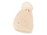 Bommelmütze HEATKEEPER, Damen, beige (sanftes weiß), Obermaterial: 100% Polyester, Mützen Bommelmütze, für Herbst- und Wintermode, für Outdoor-Aktivitäten
