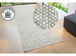 Wollteppich OTTO HOME "Wolly, in Standard und Premium Qualität, 14 mm oder 21 mm Höhe" Gr. 12, grau (stone), B:70cm L:240cm, Wolle, Teppiche, Wollteppich, handgewebt, Handweb Teppiche, Skandi, Wohnzimmer, Schlafzimmer