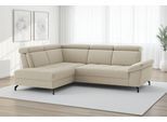 Ecksofa SIT & MORE "Vanity L-Form, B: 254 cm, mit Sitz-, Kopf- und Armteilverstellung", beige (creme), B:254cm H:84cm T:197cm, 100% Polyester, Sofas, Ecksofa, Couch optional mit Schlaffunktion & Bettkasten