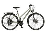Trekkingrad PROPHETE "Prophete Entdecker 500" Gr. 48, grau (silberfarben), Fahrräder, 48cm, 28 Zoll (71,12cm) hinten: 28 Zoll (71,12cm), Trekkingrad
