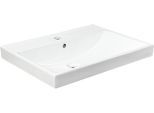 Einbauwaschbecken WELLTIME "Trento Deluxe", weiß, B:61cm H:16,5cm T:46cm, Keramik, Waschtische, Einbauwaschbecken, Mit Nano Glasur in 51,61,81,101 und 121cm erhältlich.