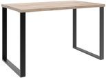 Schreibtisch WIMEX "Home Desk", beige (schwarz, san remo eiche nachbildung), B:120cm H:75cm T:70cm, Tische, Schreibtisch, Mit Metallkufen, in 3 Breiten