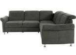Ecksofa SIT & MORE "Darwin L-Form", blau (antrazith), B:249cm H:83cm T:229cm, Sofas, Ecksofa, inklusive Federkern, wahlweise mit Kopfteilverstellung, Schlaffunktion