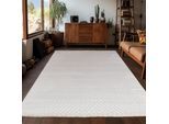 Teppich AYYILDIZ TEPPICHE "SAHARA 1115 , auch als Läufer", beige (cream), B:140cm H:12mm L:200cm, Polypropylen, Teppiche, Teppich, Pflegeleicht / Strapazierfähig / Trend Colors/ Wohnzimmer