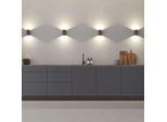 LOEVSCHALL Wandleuchte "Sekvens LED Wandleuchte, Wandlampe für Küche, Bad, Flur & Wohnzimmer", braun, H: 13cm, 1 Stk., Leuchten, Stilvoll & modern, Wasserdicht, Auf und ab Einstellbar, Wandleuchte