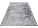 Teppich WECON HOME "Grace", grau, B:130cm H:6mm L:190cm, Polyester, Teppiche, Teppich, Vintage Look, Used Look, moderner Kurzflor, Wohnzimmer