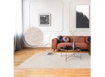 Teppich PACO HOME "Barcelona 610", beige (creme), B:160cm H:8mm L:220cm, Polypropylen (PP), Teppiche, Teppich, Kurzflor, meliert, strapazierfähige Qualität, Wohnzimmer