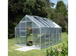Gewächshaus VITAVIA "Merkur 9900", silber (silberfarben), B:254cm T:379cm, Gewächshäuser, Gewächshaus