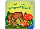 Kinderbuch RAVENSBURGER "Pappbilderbuch, Mein erstes Vorlese-Fühlbuch Bist du ein Fuchs?", bunt (weiß, neutral), B:16,7cm H:16,7cm, Bücher, Kinderbuch