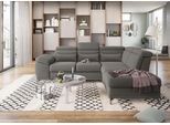 Ecksofa SIT & MORE "Cabrio L-Form, B: 274 cm, mit Sitztiefen-, Arm- & Kopfteilverstellung", braun (schlamm), B:274cm H:87cm T:230cm, 100% Polyester, Sofas, Ecksofa, 3 Nierenkissen, Federkern, optional Schlaffunktion und Stauraum