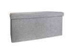Echtwerk , Grau , Textil , 76x38x38 cm , faltbar, Stauraum ,