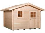 Gartenhaus WEKA "Premium28 natur", beige (naturbelassen), Fußboden im Gartenhaus, ohne Rück- und Seitenwand, ohne Dacheindeckung, Massivholz, Gartenhäuser, Gartenhaus