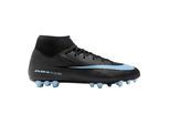 Nike Mercurial Superfly 10 Academy voetbalschoenen voor heren, van leer, voor kunstgras (ZWART/BLAUW)