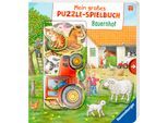 Kinderbuch RAVENSBURGER "Pappbilderbuch, Mein großes Puzzle-Spielbuch Bauernhof", bunt (weiß, neutral), B:21cm H:23,5cm, Bücher, Kinderbuch, Topseller