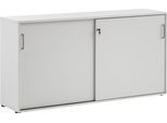 Aktenschrank SCHILDMEYER "Serie 1500, Aktenschrank, Made in Germany, B: 160,2 cm", grau (lichtgrau), B:160,2cm H:84,2cm T:41cm, FSC-zertifizierter Holzwerkstoff, Schränke, Aktenschrank, Solide Verarbeitung - Dieses Produkt ist in Deutschland gefertigt