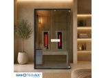 Sanotechnik , Fichtefarben , Holz, Glas , Fichte , 120x200x120 cm ,