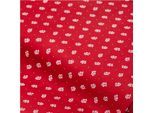 Baumwoll-Trachtenstoff "Blümchen", rot