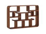 Mid.you , Sheeshamfarben , Holz , Sheesham , massiv , 80x55x15 cm , hängend, handgemacht ,