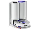 DYSON Nass-Trocken-Saugroboter "Dyson R2 Nurovi™ Wash+Dry Saugroboter", weiß (silber, violett, blau), B:35cm H:10cm T:35cm, Saugroboter, 21.000 Pa Saugkraft; Twin-capture™-System; Reuleaux-Dreieck-Wischpads, Nass-Trocken-Saugroboter