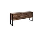 Möbelix , Eichefarben , Metall, Holzwerkstoff , 2 Fächer , 3 Schublade(n) Schubladen , 180x76.2x39.5 cm , Beimöbel erhältlich, stehend, in verschiedenen Holzdekoren erhältlich ,