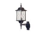 Elstead Lighting , Schwarz, Silberfarben , Metall, Glas , 15.9x53.5x28.5 cm , RoHS ,