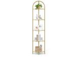 Mid.you , Goldfarben , Metall, Glas , 28x158x28 cm , stehend ,