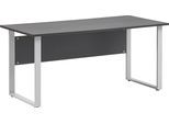 Schreibtisch SCHILDMEYER "Serie 1500, Schreibtisch, Made in Germany, B: 160cm", grau (anthrazit, silber, anthrazit), B:160cm H:73,2cm T:65cm, Tische, Schreibtisch, Solide Verarbeitung - Dieses Produkt ist in Deutschland gefertigt