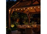 OTTO HOME LED-Lichterkette "Outdoor/Indoor, Kugel Avvina, bunt, 3/6/12/18 u. 24 m Länge, 11 Modi", schwarz, Dioden 480 Stk., Gesamtlänge 24m, Lichterketten, warmweiß pastellfarbig, Timer, Lichteffekte, Garten, Terrasse, Party, LED-Lichterkette