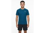 Laufshirt PUMA "M RUN VELOCITY TEE POLY", Herren, Gr. XL, blau (persian blau), Web, Obermaterial: 100% Polyester, unifarben, regular fit normal, Rundhals, Shirts Laufshirt, ergonomische Schnittführung, kurze Ärmel, Performance-T-Shirt