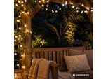 OTTO HOME LED-Lichterkette "Clusterlichterkette mit Kugel LEDs, 3/6/2/18/24 m Länge, bunt, 11 Modi", schwarz, Dioden 600 Stk., Gesamtlänge 12m, Lichterketten, warmweiß & bunt, Timer, Memory Funktion, IP44, Indoor, Outdoor, Garten, LED-Lichterkette