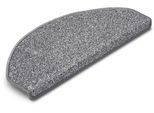 Stufenmatte HANSE HOME EXCLUSIV "Liberty", grau, B:28cm H:7mm L:65cm, Polypropylen, Teppiche, Stufenmatte, Uni, robust, kräftige Farben, Meliert, Treppe, Gekettelt, 15 er Set