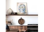 Bild mit Rahmen REINDERS "Blumenvase", farbe bild(er): grün, Bilder, B/H/T: 40cm x 50cm x 1,6cm, Blumen, 1 Stk., MDF, Bild mit Rahmen, Wohnzimmer - Grün - MDF - Blumen und Pflanzen - 40x50 cm, B:40cm H:50cm T:1,6cm