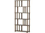 Livetastic , Naturfarben , Holz , Eiche , 5 Fächer , 90x186x30 cm , stehend ,