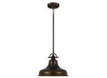 Elstead Lighting , Bronzefarben , Metall, Glas , 37.7 cm , RoHS ,