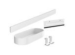 Hansgrohe , Weiß , Kunststoff , 56.1x17.1x8.4 cm ,