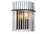 Globo , Schwarz , Metall, Glas , halbrund , 12.5x26x25 cm , CE ,