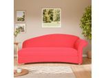 Möbelix , Rot , Holz, Textil , 83x85x193 cm , Made in Europe ,