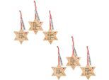 Dekohänger CREATIV HOME "Deko-Hänger Weihnachtsbäckerei", beige (natur), B:10,5cm H:11,5cm T:0,7cm, Holzwerkstoff, Dekohänger, Dekohänger, mit 3 Plätzchen-Motiven