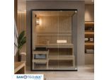Sanotechnik , Fichtefarben , Holz, Glas , Fichte , 120x200x150 cm ,